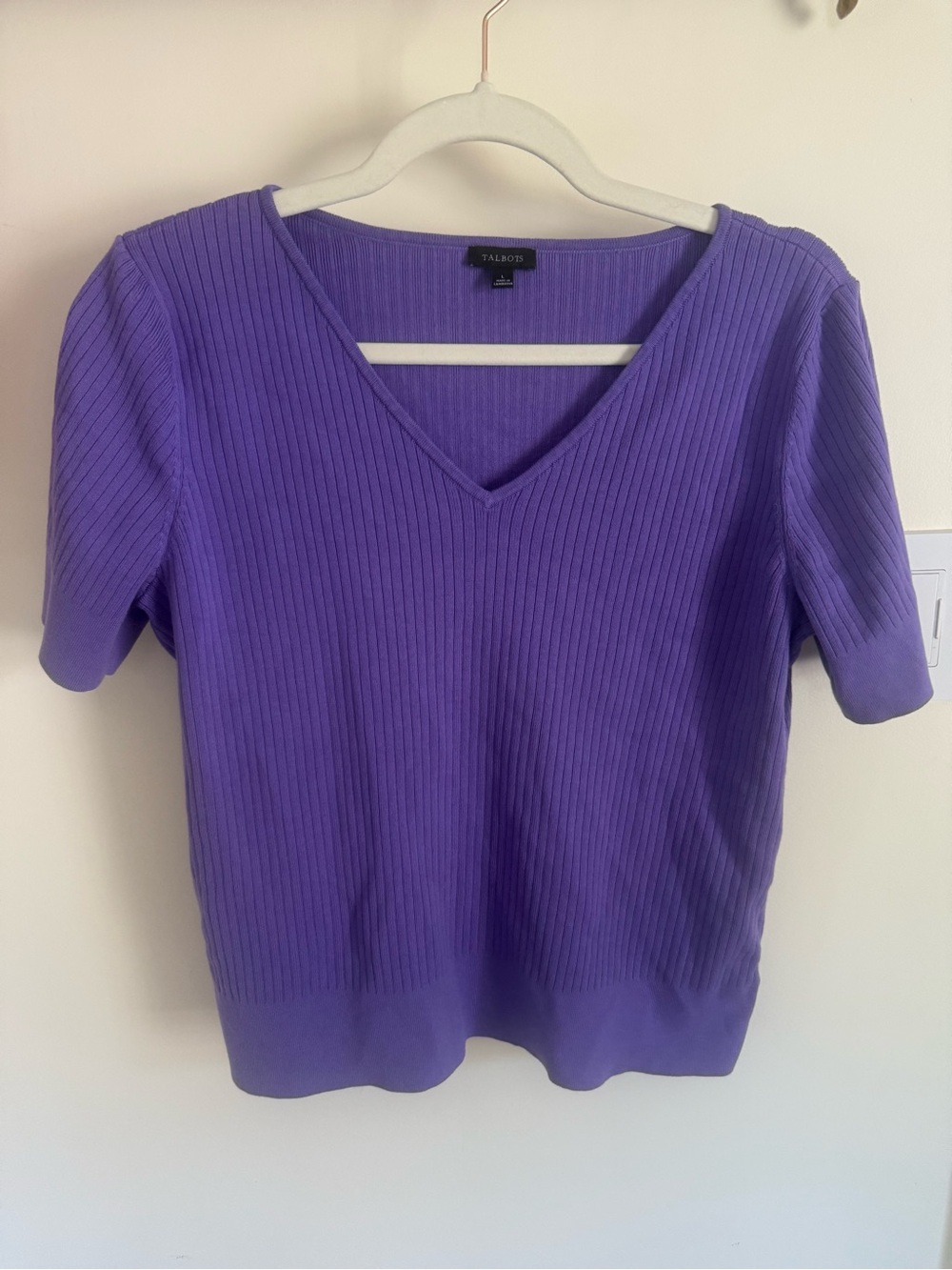 Talbots Purple Top size L